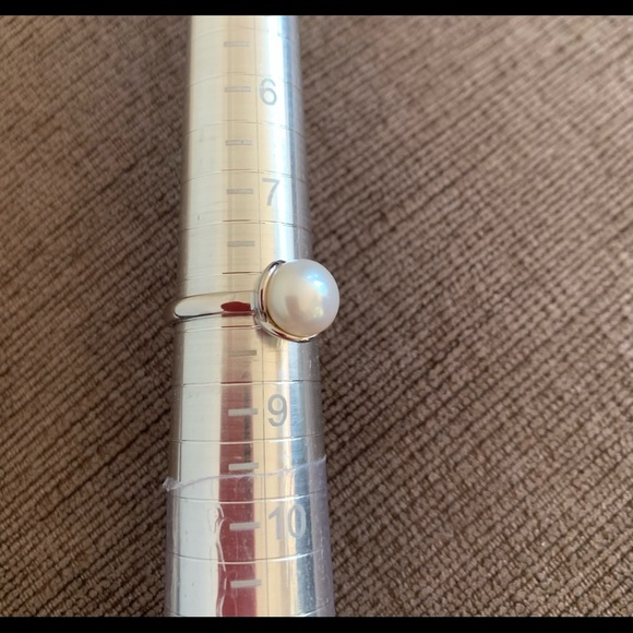 925 sterling silver fresh water pearl flower ring - Picture 4 of 7